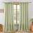 Semi Sheer Rod Pocket Curtain Panel with Tassel Fringe – Faux Linen Textured, Light Filtering, 1 Panel-509945925-509945932