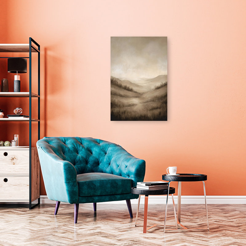 «Rolling Hills I Contemporary Architecture Landscape», reproduction d'art mural, 36" H x 24" W