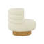 Fauteuil demi-tonneau en polyester 32,5 po