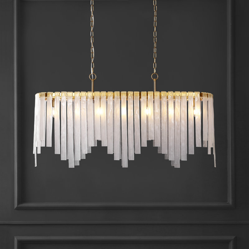 Lustre rectangulaire à 6 lumières Duley