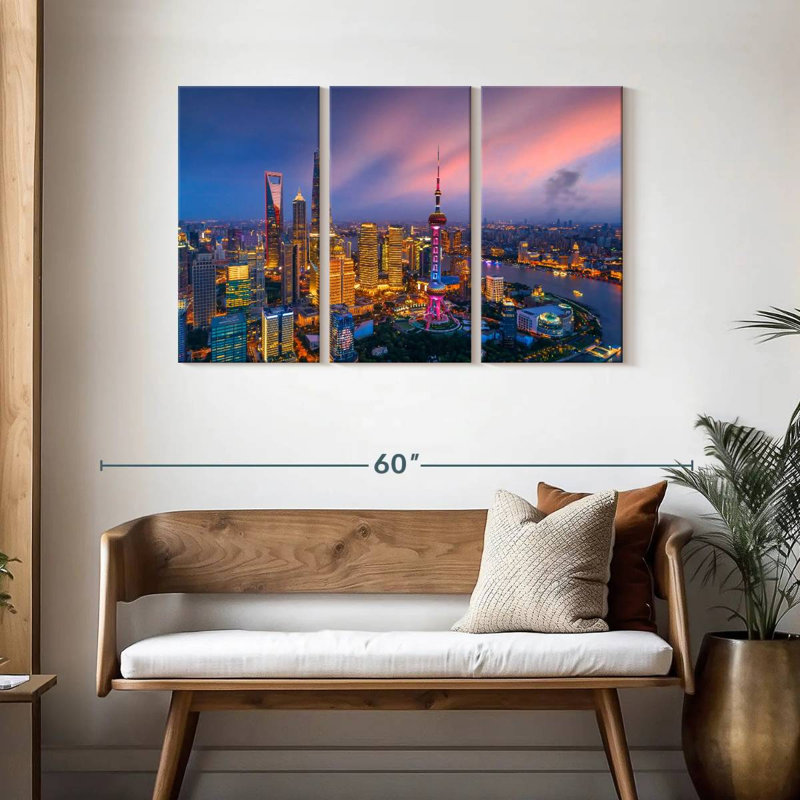 Rorry Shanghai Aerial View, 28" H x 45" W