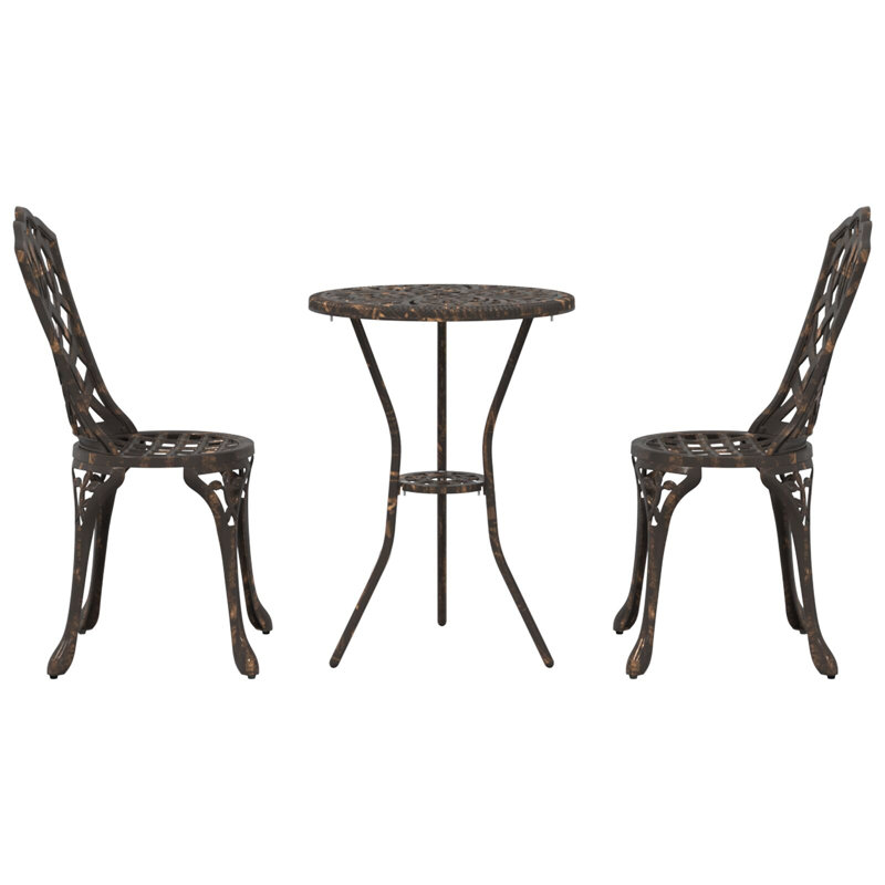  Round 3 - Piece 2 - Person Outdoor Bistro Set