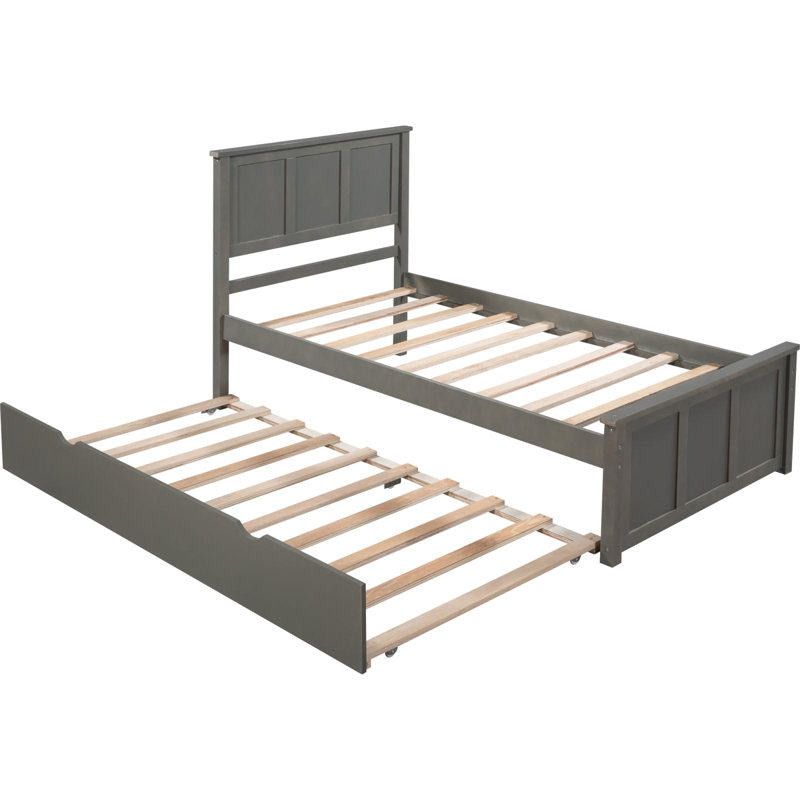 Karpeta Platform Bed, Gray