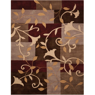 Beyazit Hand-Tufted Mocha Area Rug