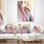 Pink Brown Abstract Lines - Abstract Printed Pillow-29350581-29350585