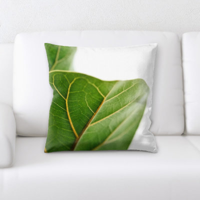 Leaves Square Pillow Cover and Insert