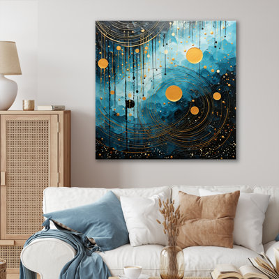 «Blue Minimalisme Moon I» sur toile