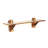 Epsom Pine Solid Wood Bracket Shelf with Live Edge-153915676