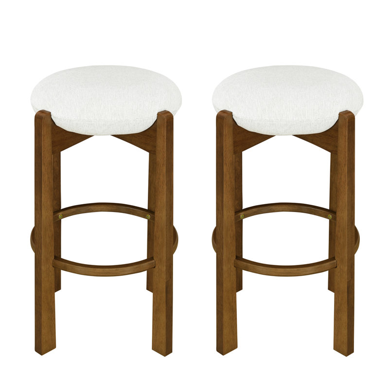 Bar & Counter Stool (Set of 2), Walnut