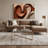 Gradient Abstract 10 Brown Canvas Wall Art-517629173