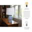 Lampe de table élégante en céramique Charlton Home®, version florale, bleu classique et blanc, idéale pour toute pièce - Collection de lampes de table