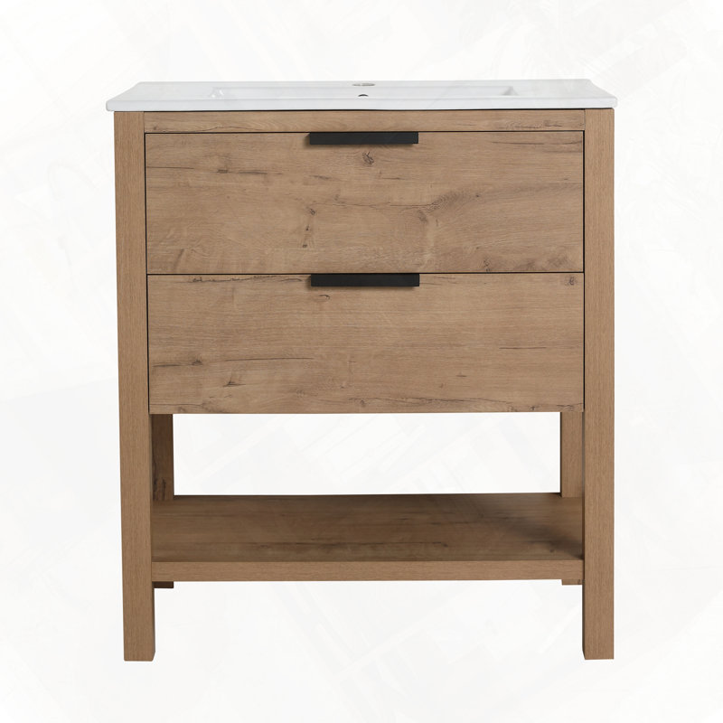Bathroom Vanity Plywood With Two Drawers Without Basin