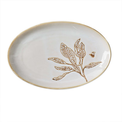 Lavender & Honey Oval Platter Large