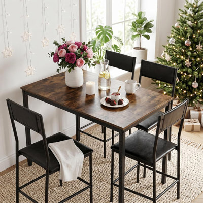 Table de cuisine rectangulaire de 90 cm (35,4 po), table à manger pour la cuisine ou le bureau