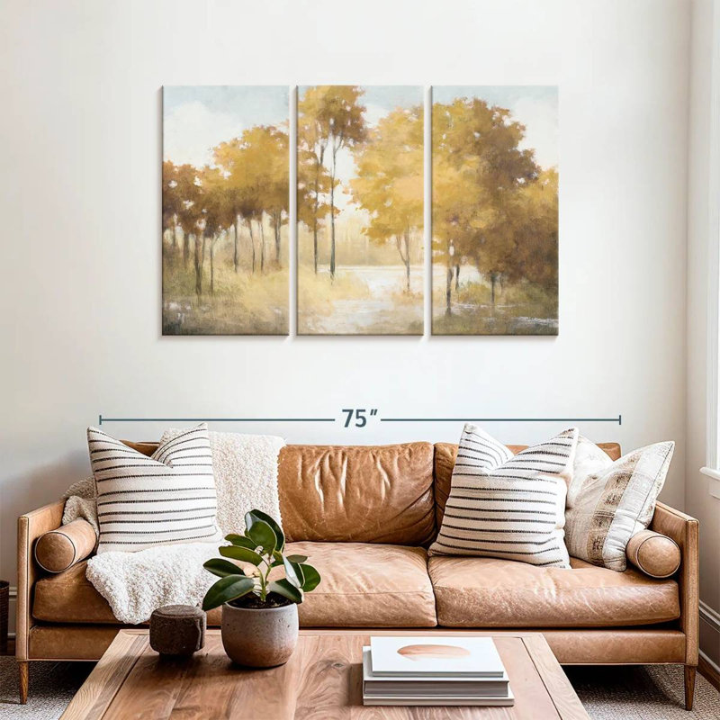 Harnek Autumn Lake Gold, 36" H x 57" W