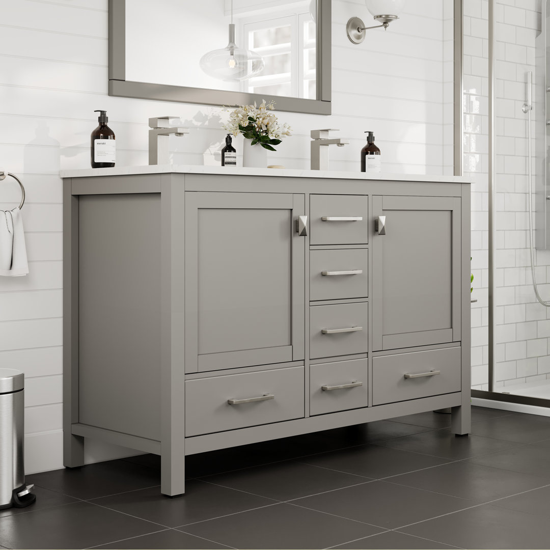 London 48" Double Bathroom Vanity Eviva Base 