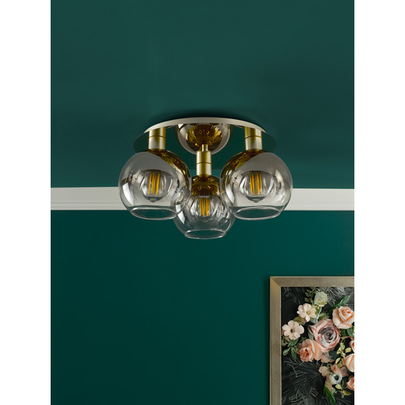 Abony Glass Semi Flush Mount
