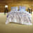 Luxurious Blue Floral Bedding Sets, Polyester Comforter For Home