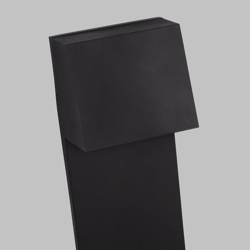 Plafonnier encastré d'extérieur à DEL Canto, Noir, H 20 po x l 8 po x P 5 po