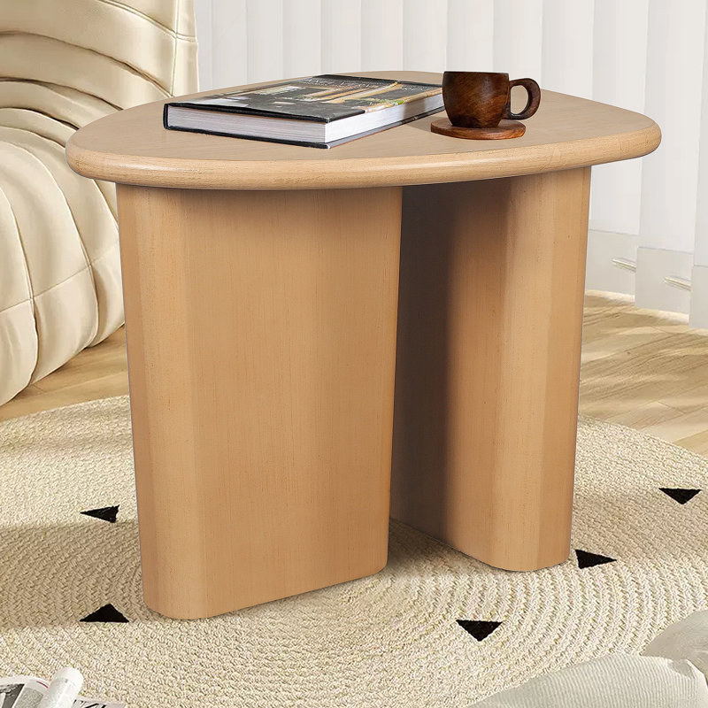 Table d'appoint de table fuselée (bois naturel)