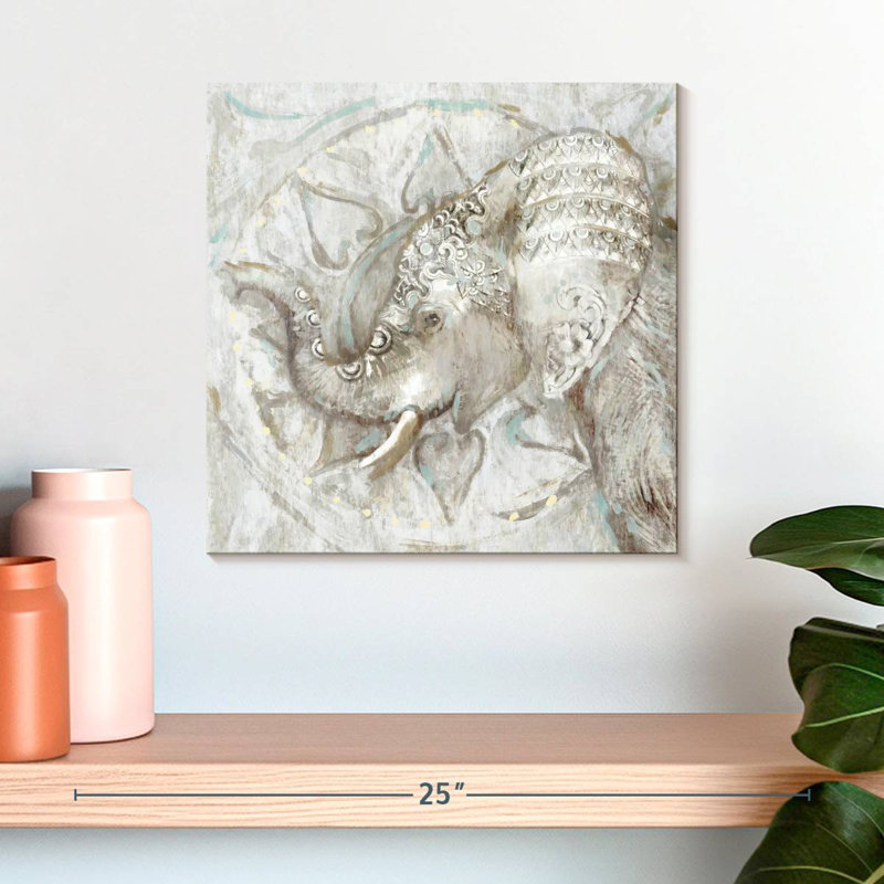 Brampt Ivory Elephant, 16" H x 16" W
