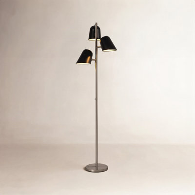 Culver Tree Lamp, Weathered Brass, Crimson Red shades