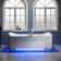71" x 47" Whirlpool and Air Bath Heated Soaking Combination Double Tub with Tub Filler