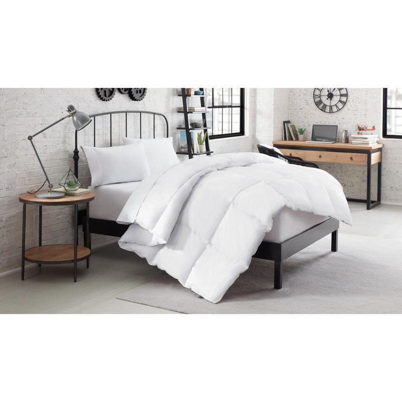 Édredon en coton blanc standard , Édredon simple