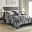 Ensemble d'édredon en coton 7 pièces pour grand lit noir-131590756-131590757