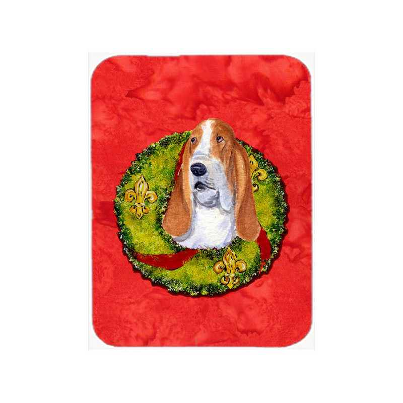 Planche à découper en verre Basset Hound