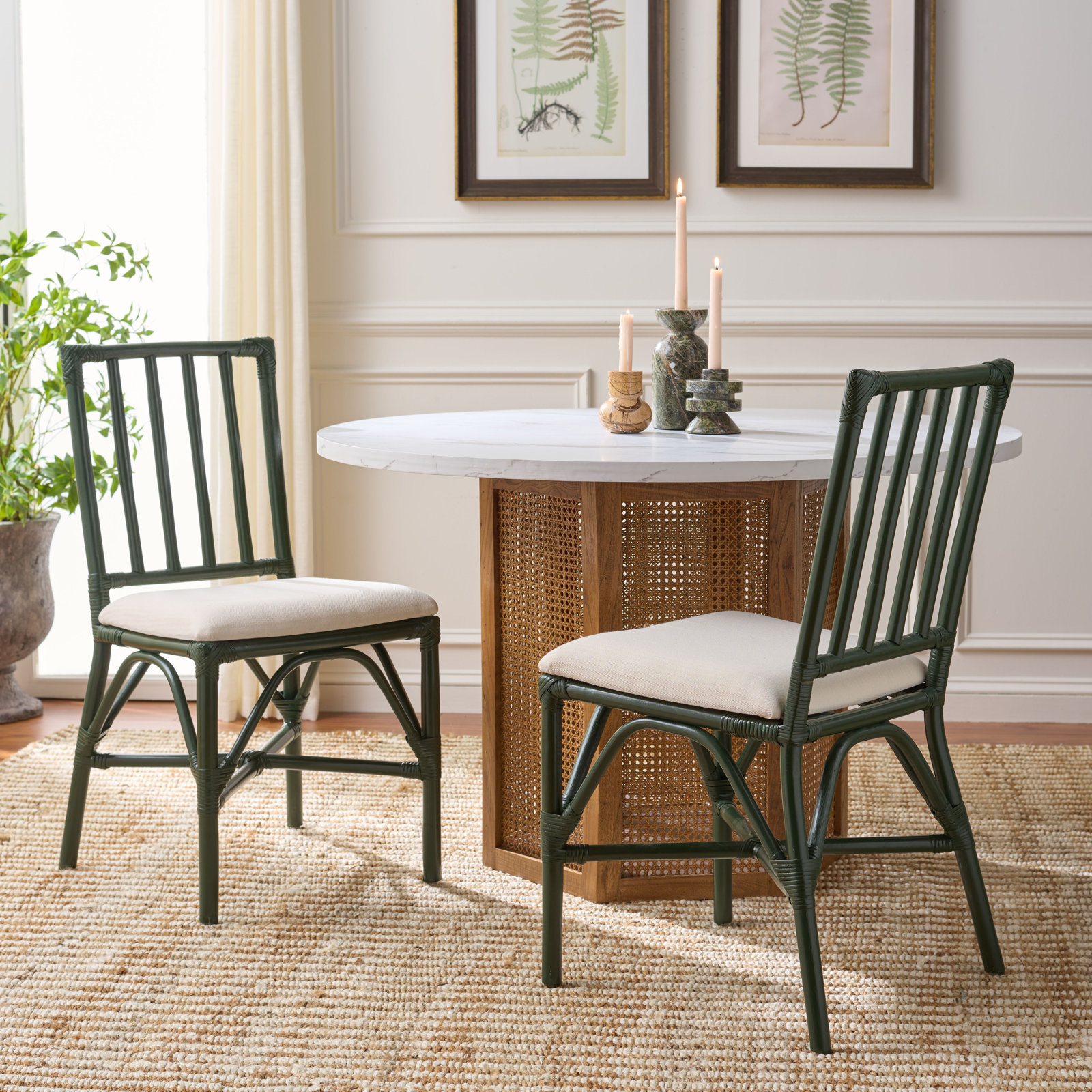Mylinda Accent Chair with Cushion, Forest Green