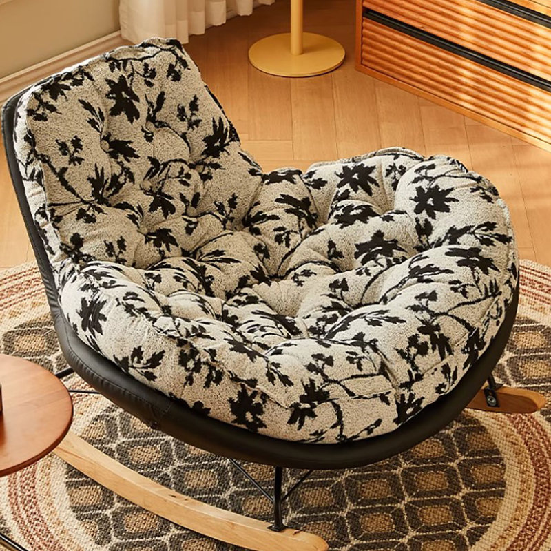 Chaise berçante Vintage, Café crème