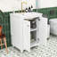 Meuble-lavabo en bois 24 po avec tablette et portes à fermeture en douceur 24 po-982007822