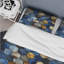 Ensemble de housse de couette Grey And Blue Hexagone Symmetry-759678709