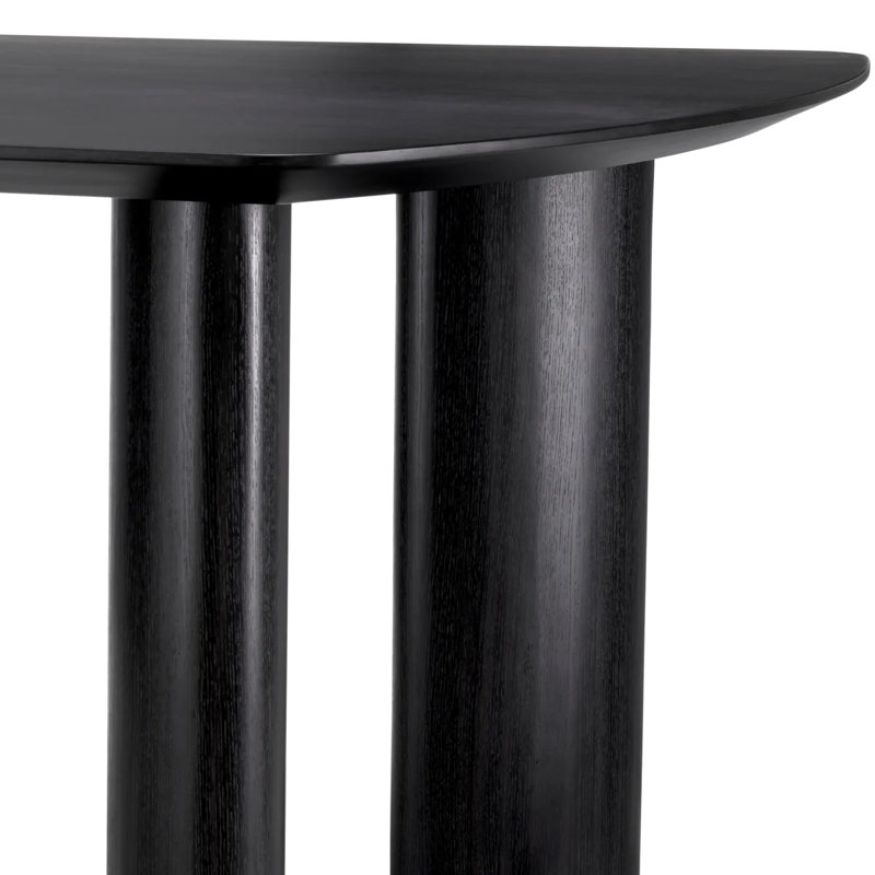 Bergman Dining Table, Charcoal Gray