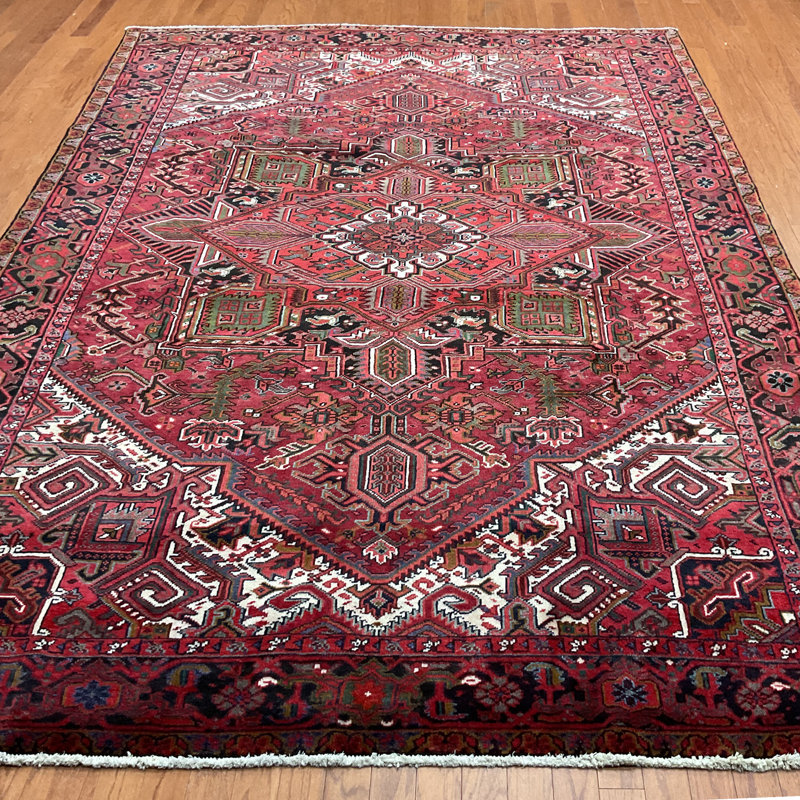Hand Knotted Wool Geometric Rug