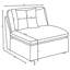 Fauteuil rembourré Jaequan ivoire-106885648