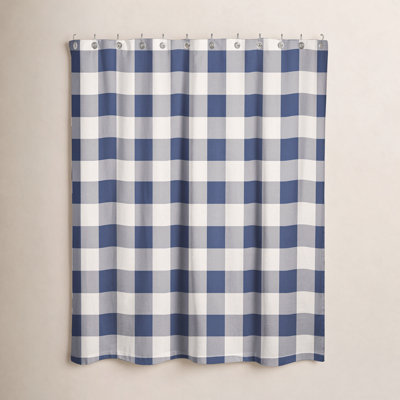 Hanka Plaid Shower Curtain