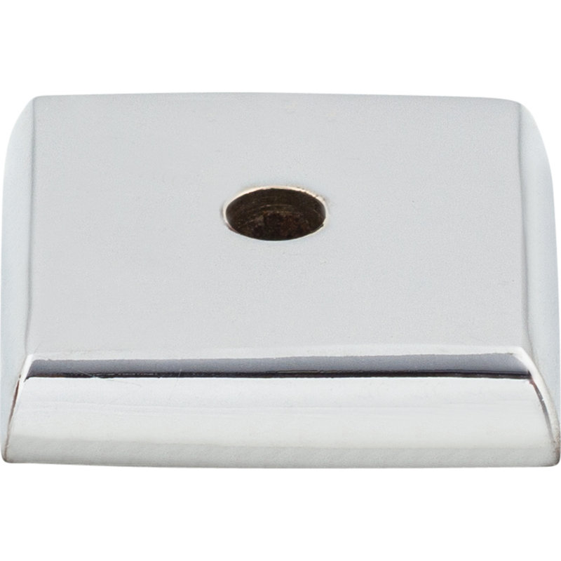Aspen II Square  Backplate, 0.875" H x 0.875" W x 0.19" D, Polished Chrome