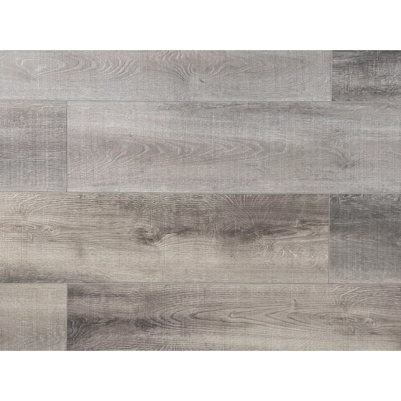 Planche de vinyle de luxe 7 po x 60 po x 8 mm Bellator, Revel Asphalte
