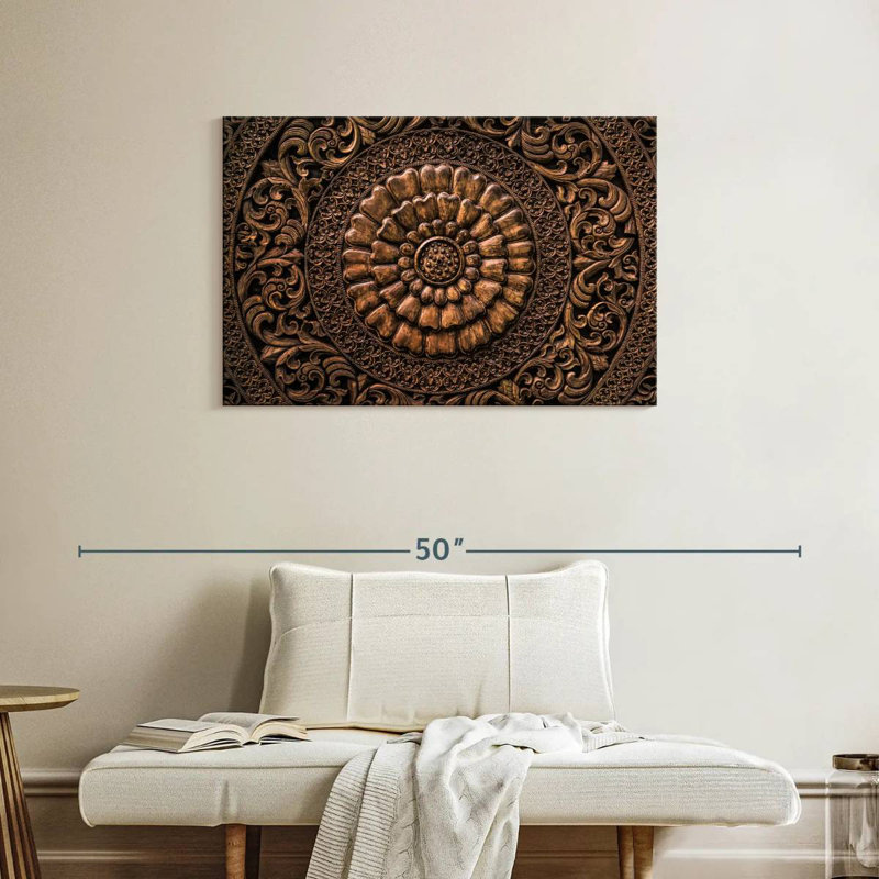 Senne Round Floral Carving