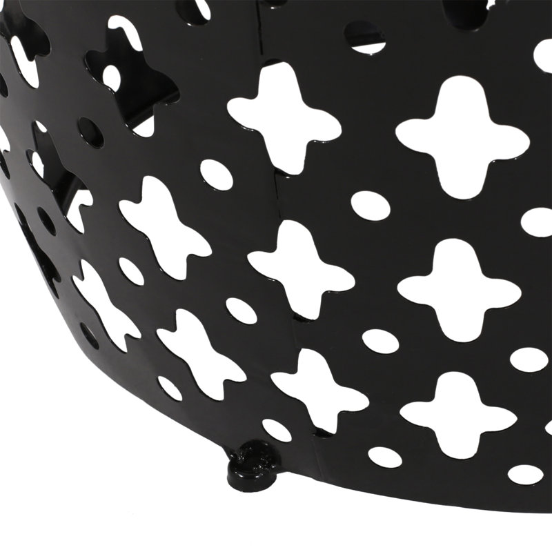 Metal End Table -Large, Black