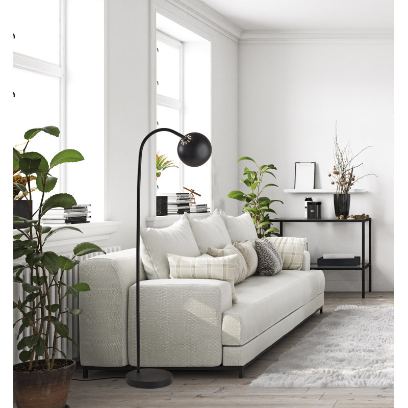 Cintra 59'' Black Arched Floor Lamp