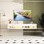 Meuble télé blanc de 80 po avec options de rangement de pointe disponibles-363667656