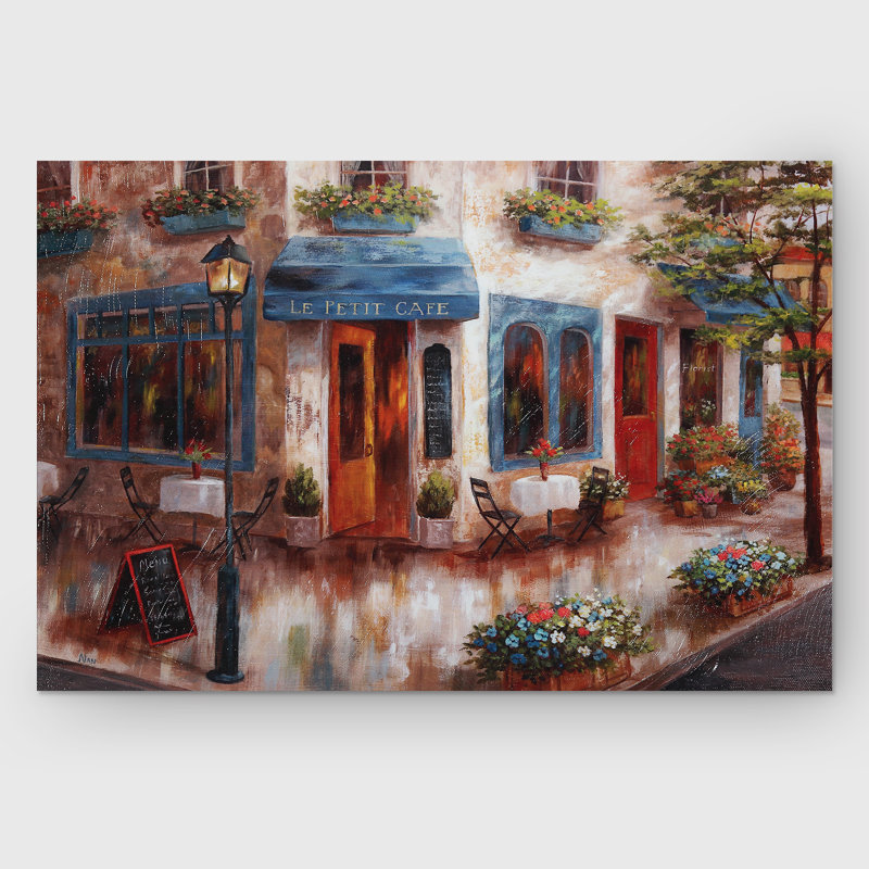 " Le Petit Cafe ", 18" H x 27" W x 1.5" D