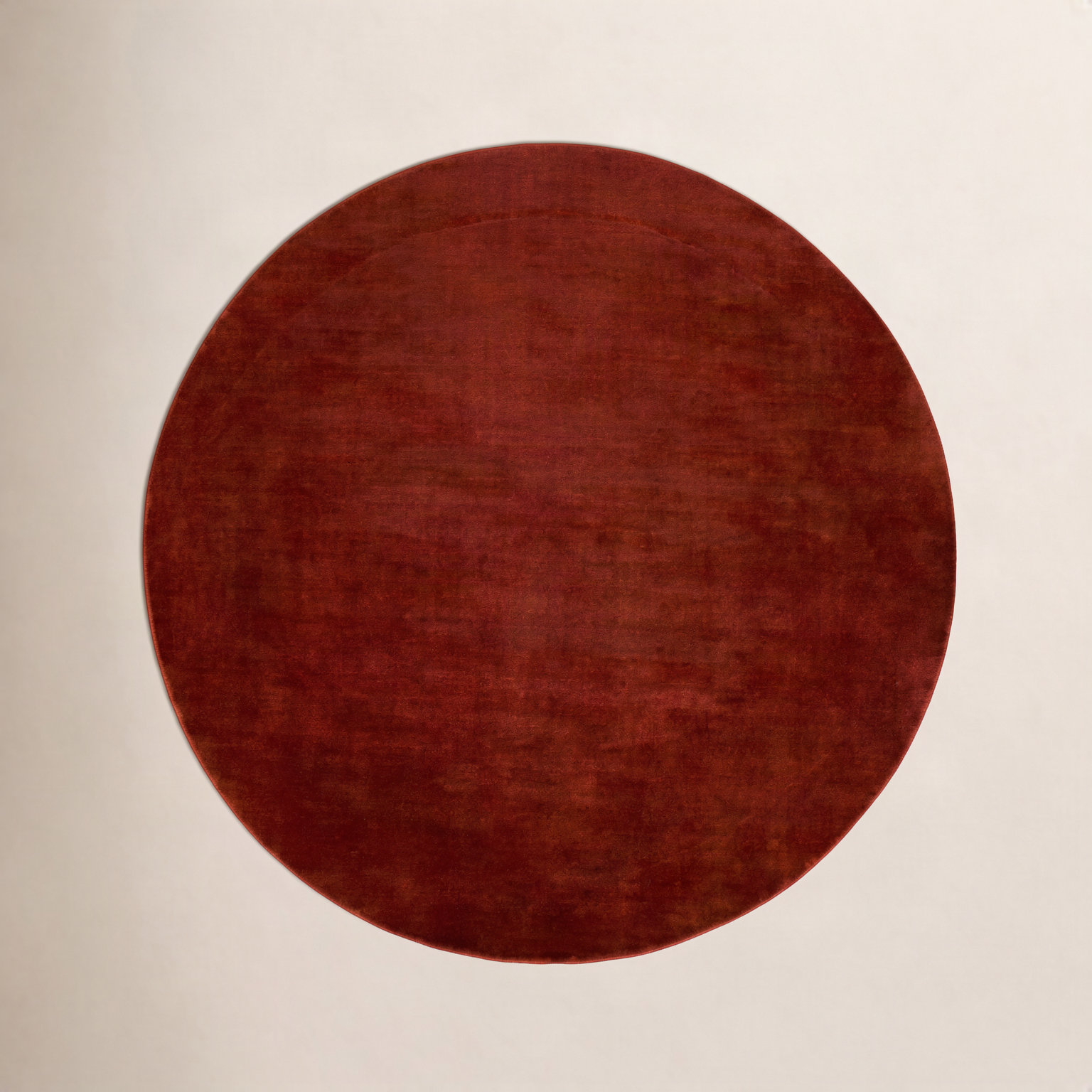 Clio Hand-Woven Gray Wool Rug, Round 10'