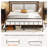 Metal 38.7" Bed Frame with Headboard-1553931112