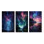 «Aurora Borealis Dancing Lights», 3 pièces sur toile-2054593094-2054593092