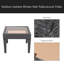 Table d'appoint d'extérieur en osier, table d'appoint