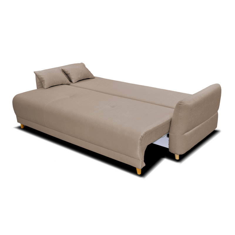 Mowbray 3-Seater Sofa Bed, Light Chocolate Brown